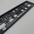 Portamatrículas Volvo | XC40, XC60, XC90, S60, V60 | Logo y Letras 3D Cromadas