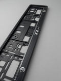Portamatrículas Volkswagen R Line | Golf, Polo, Tiguan, T-Roc | Logo R Line y Letras 3D Cromadas