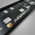 Portamatrículas Abarth | 500, 595, 695, Punto | Logo Escorpión y Letras 3D Cromadas
